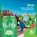 bubly Sparkling Water, The Super Mario Galaxy Movie Lime, Zero Sugar & Zero Calories, 12 Fl Oz Cans (Pack of 8), Packaging May Vary