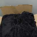 Cottonblue Weighted Blanket 15lbs for Queen Bed - Ultra Soft, Cozy Comfort Sherpa Blanket for Relax and Sleep, Heavy Bed Blankets with Cemaric Beads, 60x80 Inches,Black