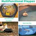 Amakunft Small Animal Pop-Up Playpen with Mesh Cover, 47'' x 23.6'' x 15'' Chicken Brooder Box, Play Pen Indoor Outdoor for Guinea Pigs, Bunny, Rabbits, Ferrets, Chinchillas, Kittens