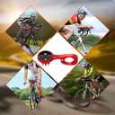 Bike Computer Mount for Aero Bars - Compatible with 22.2mm/22.4mm Road Handlebars, Secure Bike Mount for Bike GPS Computer, for Garmin,for Combo & for GoPro Action Camera, Red