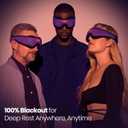 Manta Pro Sleep Mask - 100% Light Blocking Sleep Mask for Side Sleepers, Breathable and Comfortable, Spacious & Zero Pressure for Long Lashes, Perfect for Sleep/Travel/Nap/Shift Work