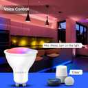 GU10 Smart Spot Light Bulb Compatible with Alexa, Google Home, SmartThings, 5W WiFi LED Track Light Bulbs, Color Changing, No Hub Required, 4 Pack