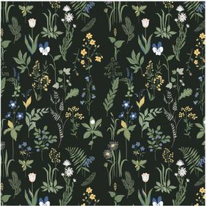 Removable Peel and Stick Wallpaper Boho 17.5 x 118 in Floral for Bedroom Bathroom Easy Peel Off Stick on Wallpaper Contact Paper Renter Friendly Wall Paper (Dark)