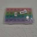 DANYING XL Monthly Pill Organizer 1 Time a Day with Dust-Proof Case, Extra Large 4 Weeks Pill Box Once a Day, 28 Days Pill Container 1 Per Day