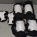 Skating Protective Gear Knee and Elbow Pads Wrist Guards for Roller Skating Skateboarding, Skate Pads Adult Knee Pads (Adult (14+ years), White)