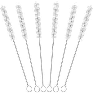 3 x Straw Brush Cleaner with 304 Stainless Steel Handle,Straw Cleaner Brush Extra Long 12 Inch,Extra Wide 12mm Straw Cleaning Brush for Baby Bottles,Sippy Cups and Stanley Cups(6-Pack).