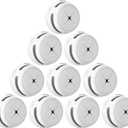 AEGISLINK Smoke Detector 10-Year Battery with Test/Silence Button, Fire Alarm with Photoelectric Sensor, Low Battery Warning, S500 (Independent, 10-Pack)