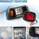 Club Car DS Led Headlight and Tail Light Kit 12 Volt for 1993-up Golf Cart Modified Assembly 101988001 101988002