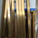 Ravinte 10 Pack Square Cabinet Pulls 7-1/2 Inch Brushed Brass Kitchen Cabinet Handles Gold Kitchen Hardware for Cabinet Gold Drawer Pulls Drawer Handles Come with Screwdriver