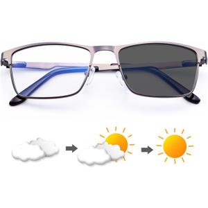 YIMI Mens Blue Light Glasses Men Computer Gaming BlueLight Blocking Glasses Metal Anti Eyestrain Clear Lens Eye Protection