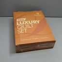 King Quilt Set  104"x90" Soft Washed 3-Layer Lightweight Bedspread with Multi-Lock Quilting, Minimalist Nordic Bedding, All-Season Quilt for Spring, Summer & Fall (1 Quilt + 2 Pillow Shams), Grey