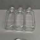 Juice Bottles with Lids, 16 Oz - Set of 3 - Clear Glass Jars with Caps - Reusable Empty Drink Containers for Juicing, Smoothies, Water, Milk, Kombucha Storage, Wellness Shots and More (3)