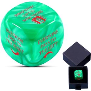 White Elephant Dice Santa Swap Gifts for Exchange Dice Exchange Games Dice White Elephants Gifts for Adults Family Gag Stocking Stuffers for Her Him Secret Santa Gifts