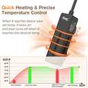 hygger Mini Fish Tank Submersible Heater 20W for 1-5 Gallons Desktop Betta Aquarium Heater with Digital Display Controller Adjustable Temperature