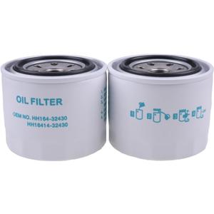 IEQFUE 2PCS HH164-32430 Engine Oil Filter Compatible with Kubota L2050 L2501 L3301 L3400 L3710 L3750 L3901 L4240 M4700 M4900 M5700 M5140 MX4700 RTV1100
