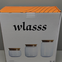 Glass Food Storage Jars with Lids, (40.5oz/29oz/17oz), 7 Packs Hand Blown Glass Storage Containers with Lids, Pantry Organization