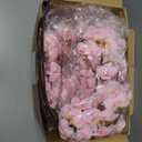 Tigeen 36 Pcs Artificial Cherry Blossom Flower Silk Cherry Blossom Branches 15.7 Inch Fake Floral Branches Bundles Faux Flower Stems for Vase Home Wedding Table Centerpiece (Pink)
