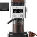 MOKKOM Coffee Grinder with Removable Coffee Scale via Bluetooth Connectivity, Anti-static Conical Burr Coffee Bean Grinder, 31 Precise Settings for French Press/Cold Brew/Pour Over/Drip/Espresso