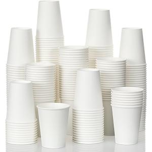 AOZITA 1200 Pack 12 oz Disposable Paper Coffee Cups, White Paper Hot/Cold Beverage Drinking Cup for Water, Juice, Coffee, Tea