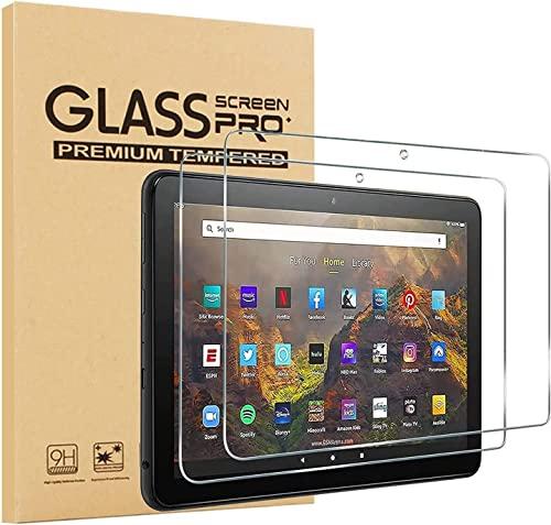 Tempered Glass Screen Protector for All-new Amazon Fire HD 10/10 Plus tablet, Fire HD 10 Kids/ 10 Kids Pro (2021/2023 release), 10.1 Inch Tempered Glass Film, 2-pack