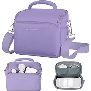 K&F CONCEPT Camera Sling Bag Small Crossbody Camera Case DSLR/SLR/Cute Compact Shoulder Photography Bags for Photographers-Purple