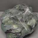 idyllic Eucalyptus Leaves Wreath Metal Polyester Green Wreath 14 Inches for The Front Door Décor, 3 Pack
