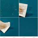 Fokitut 2 Pack Waterproof Round Tablecloth, 132 Inch, Stain Resistant and Wrinkle Polyester Table Cloth, Fabric Table Cover for Kitchen Dining, Wedding, Party, Holiday Dinner-Caribbean Blue