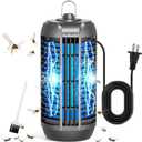 Bug Zapper Outdoor Indoor, 18W Bulb Mosquito Zapper with 6.5 FT Power Cord, 4200V High Powered Fly Trap Indoor for Home, Mosquito Trap Cover 2100 SQ.FT. -Ideal for Backyard, Garden, Patio.