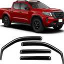 in-Channel Rain Guards Compatible with Nissan Frontier Crew Cab 2022 2023 2024 2025 2026, Durable Side Windows Visor Wind Deflectors 2022-2026 Frontier Rain Guard 4 PCS