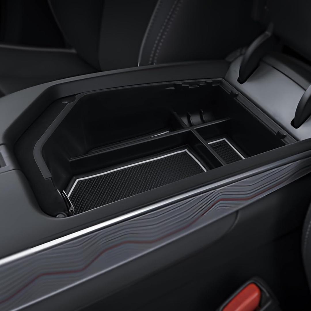 For Genesis GV70 Center Console Organizer Genesis GV70 2022-2025 Accessories Armrest Tray Middle Storage Box Insert Container Durable ABS Plastic