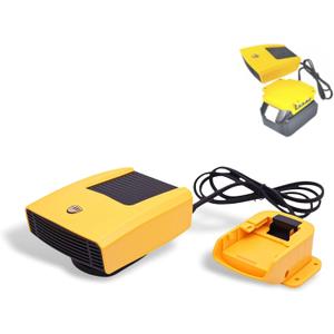 Portable Car Heater 2 in 1 Fast Heating Cooling Fan with Battery Adapter Compatible with Dewalt 18V/20V