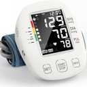 Blood Pressure Monitors for Home use, Automatic Digital BP Machine, Adjustable Upper-Arm Blood Pressure Cuff(8.7'' -16.5''), Large Clear LCD Backlit Display&HR Detection, 2x99 Sets Memory