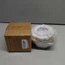 Pumpkin Bowl Set with Lid and Handle, Set of 2 Ceramic Ramekins for Baking, Casserole Dish Individual Severing Pot, Stoneware, Oven Safe, 14 Oz (White)