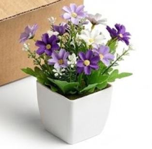 Mini Artificial Potted Flower Set (Multi-Pack)