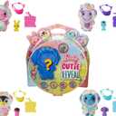 Barbie Cutie Reveal Animal Color Dream-Themed Pet & Accessories with 5 Surprises Including Mini Pet, Color Change & Clip, 3 Pack