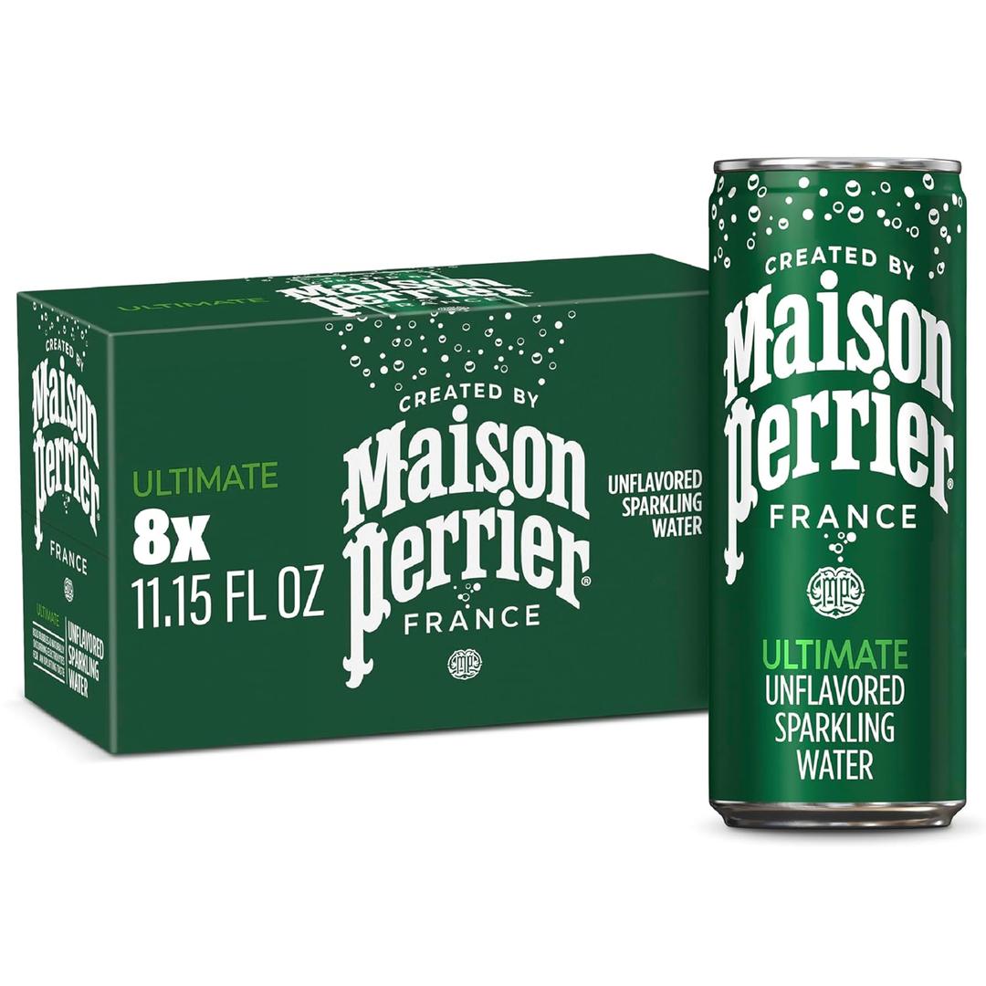 Maison Perrier Ultimate Sparkling Water, 11.15 Fl Oz Cans, 8 Count, BBD 08/08/27
