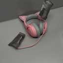 Razer Kraken Kitty V2 USB Wired Headset: Chroma RGB Kitty Ears - Stream Reactive Lighting - HyperClear Cardioid Mic - 40 mm Drivers - 7.1 Surround Sound - Comfortable Ear Cushions - Quartz Pink