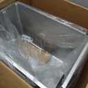 RIZZARI Open Cat Litter Box: Large Beige Stainless Steel Litter Pan 23.8" x 15.9" x 12.4" - High Sided Splash-Proof Easy Clean Toilet for Cats up to 20 lbs - Ideal for - Laundry Areas - Apartments