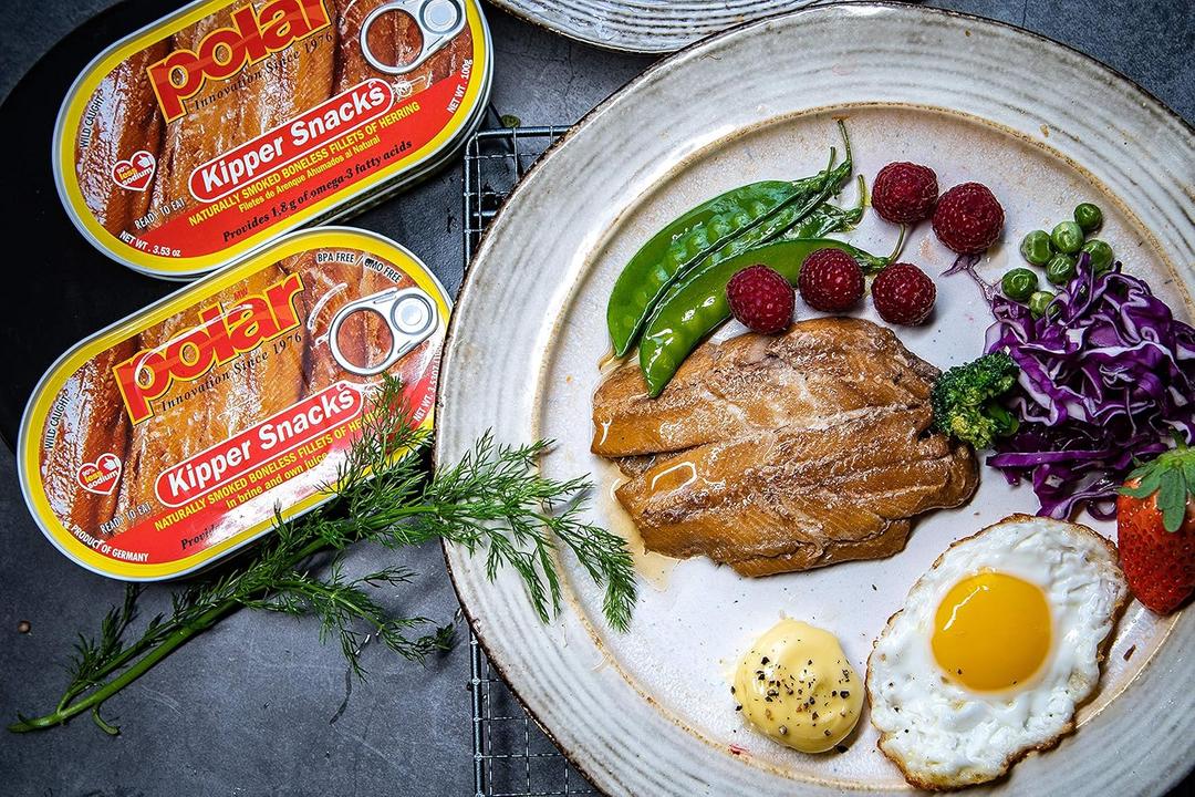 MW Polar Herring, Kipper Snacks, 3.53-Ounce (Pack of 12), 90% Less Sodium, Ready to Eat Canned Fish, Good Source of Vitamin D, Naturally Wood Smoked, No Artificial Flavors or Ingredients, BB Date 12/31/2028