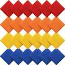 Sotiff 24 Pcs Bean Bags Mini Nylon Cornhole Bean Bags for Kids Tossing Fun Sports Outdoor Family Games Carnival Toy Patriotic Small Beanbag Hand Toss Party Game Supplies for Kid Adult (Multi Colors)