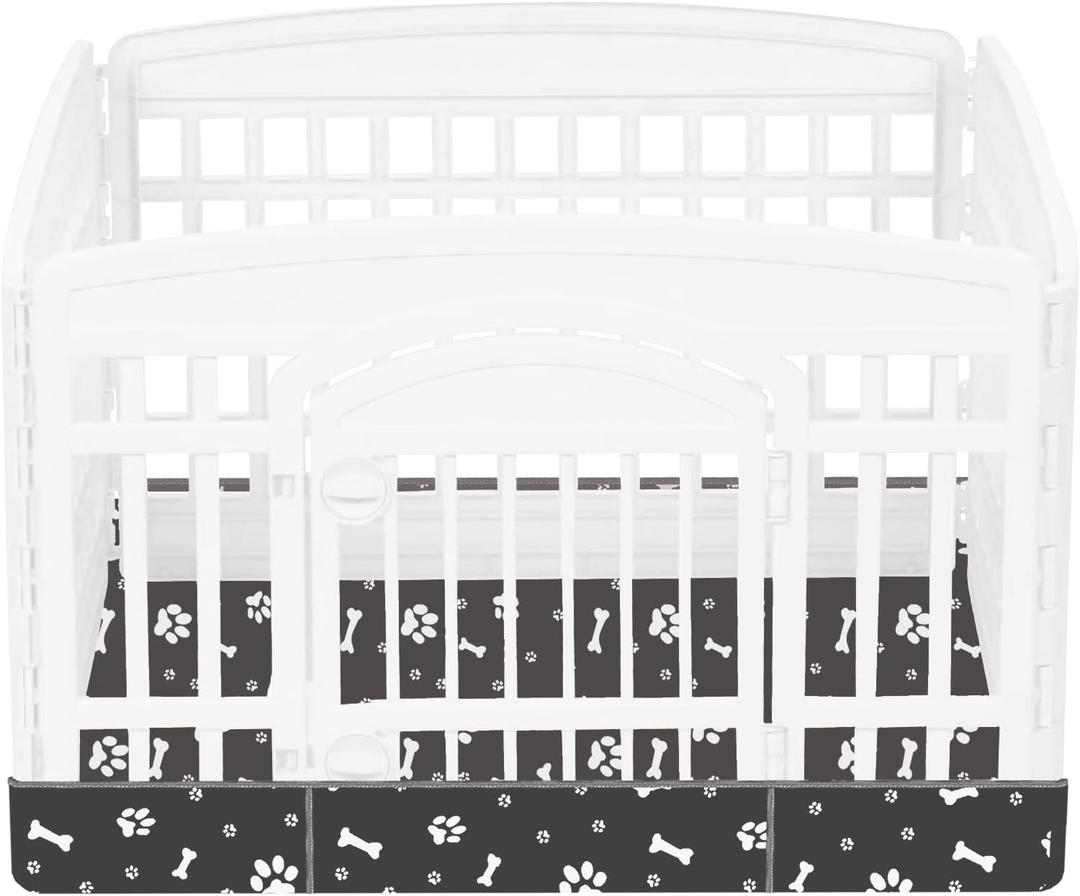 Dog Playpen Bottom for 36" Inch Pet Playpen with 4 Panels, Dog Crate Bottom Pet Tent Puppy Play Pen Bottom, Ideal for Indoor/Outdoor Use. Note: Playpen Not Included (Black)