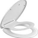 SAMODRA Elongated Toilet Seat with Toddler Toilet Seat Built-In, Slow Close, Quick Release Hinges and Easy Clean (Toddler Toilet Seat)