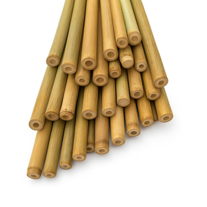 LJAAJSUV 20 Pcs - 18 inches Plant Stakes Natural Garden Bamboo Sticks for Indoor and Outdoor Plants, Plant Support Stakes for Tomatoes, Beans, Potted Plants. 2 Pack