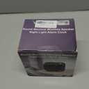 Sound Machine White Noise Machine with 30 Soothing Sounds, 10W Bluetooth Wireless Speaker Alarm Clock with Lights, Rechargeable Sleep Machine with Timer, Gifts for Boys Girls Baby Kids Teens Adults (Portable, Black)