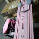 Pilates Bar Kit with Resistance Bands, Multifunctional Yoga Pilates Bar with Heavy-Duty Metal Adjustment Buckle, Portable Home Gym Pilates Resistance Bar Kit for Women Full Body Workouts, Pink