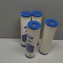 Whole House 50 Micron 10" x 2.5" Pleated Sediment Well Water Filter Cartridge Replacement for W50PE, SPC-25-1050, ECP50-10, R50, FM-50-975, WHKF-WHPL, WPC50-975 & Cold Plunge Water Chiller (Pack of 4)