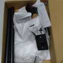 Matte Black Bathroom Accessories Set, KLJKPA 4 Pieces Bathroom Hardware Set, 24 inch Towel Bar, Towel Racks for Bathroom, Robe Towel Hooks, Toilet Paper Holder Wall Mounted