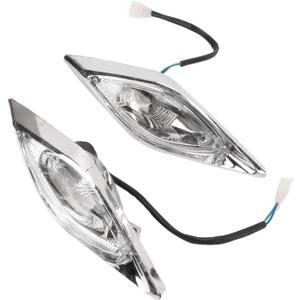 Atv Headlights, Front Left Right Headlights 3 Wire Head Lamps, For 125 4 Wheel Atv Quad