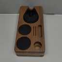 Normcore Espresso Tamping Station, Natural American Walnut Coffee Tamper Station Base Holder Stand for 54/58mm Portafilter, Tamper, and Distributor, Puck Screen Espresso Accessories