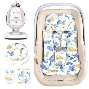 TANOFAR Infant Car Seat Insert with Removable Cushion for Baby Boys, Reversible Newborn Carseat Insert for Baby Head Body Support, Fits for Stroller, Baby Swing, Bouncer (Dinosaur)